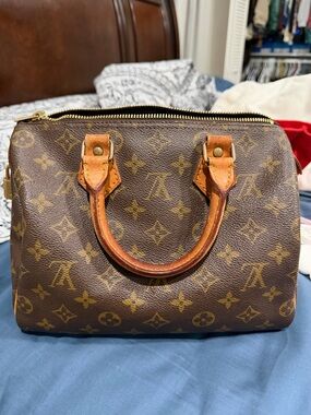 Louis Vuitton Brown Monogram Canvas Speedy 25
